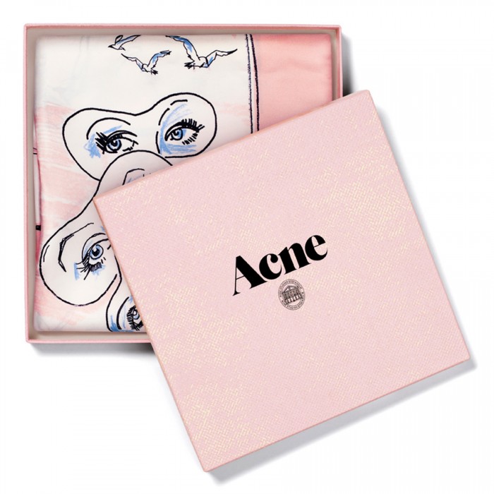 ACNE - Acne Studios スカーフ ストール マフラー ワインレッド 坂口