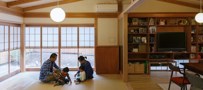 和の心地良さ目指したのは、温泉旅館のような家。