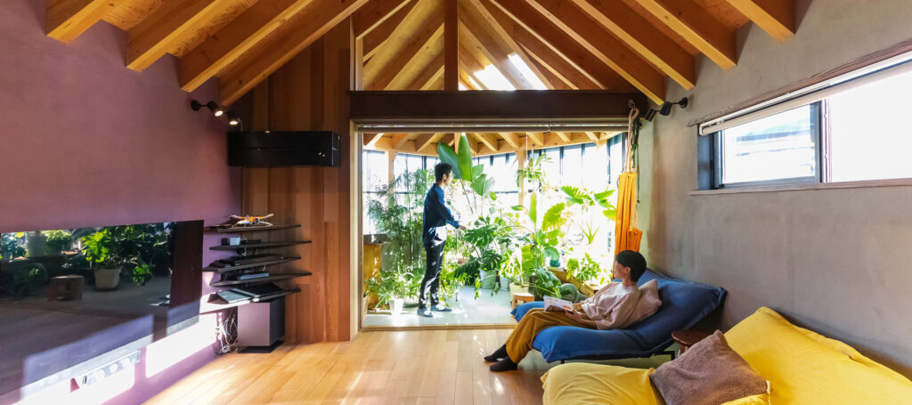 グリーンを楽しむ家　植物のための特等席、 インナーテラスを作る